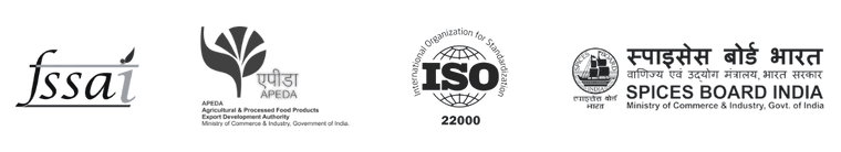 FSSAI, APEDA, ISO 22000, Spice Board and US FDA certifications